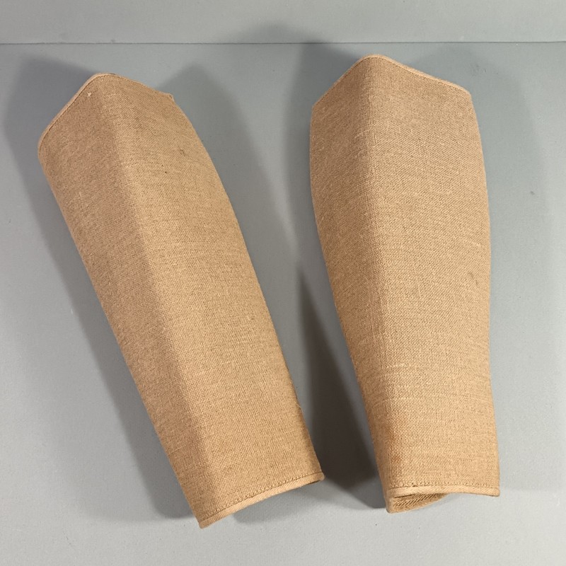 GUETRES LEGGING EN GROSSE TOILE DE LIN OU COTON EPAIS FABRICATION TAILLEUR OU DU COMMERCE